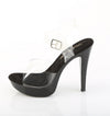 COCKTAIL-508 Plateau Sandaletten Schwarz Lack von Fabulicious – Ansicht 3