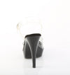 COCKTAIL-508 Plateau Sandaletten Schwarz Lack von Fabulicious – Ansicht 4