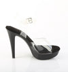 COCKTAIL-508 Plateau Sandaletten Schwarz Lack von Fabulicious – Ansicht 5