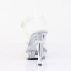 COCKTAIL-508RSI Plateau High Heel Sandaletten - Silber Glitzer Transparent von Fabulicious – Ansicht 4
