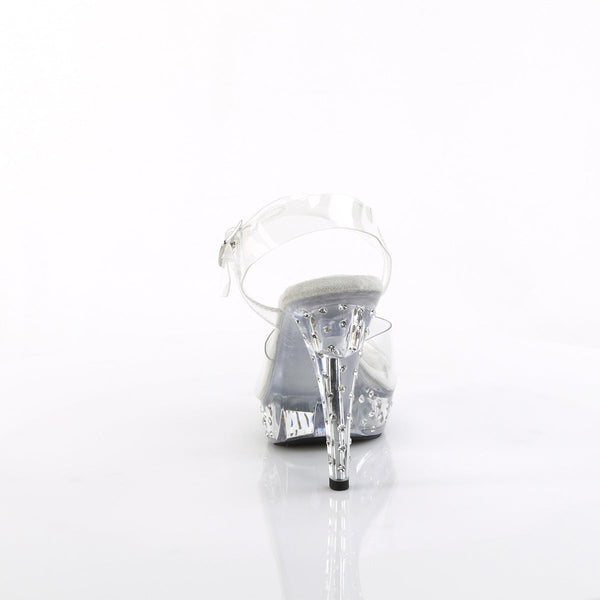 COCKTAIL-508SDT Plateau Sandaletten Transparent von Fabulicious – Ansicht 4