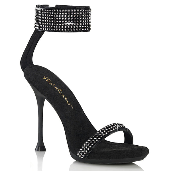 CUPID-440 - Sandaletten - Schwarz mit Strass von Fabulicious