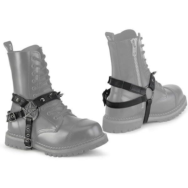 DA-510 Stiefel-Harness Schwarz Matt (1 Paar) von DemoniaCult