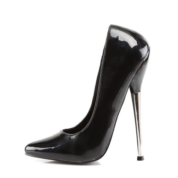 DAGGER-01 Pumps Lack Schwarz von Devious – Ansicht 3