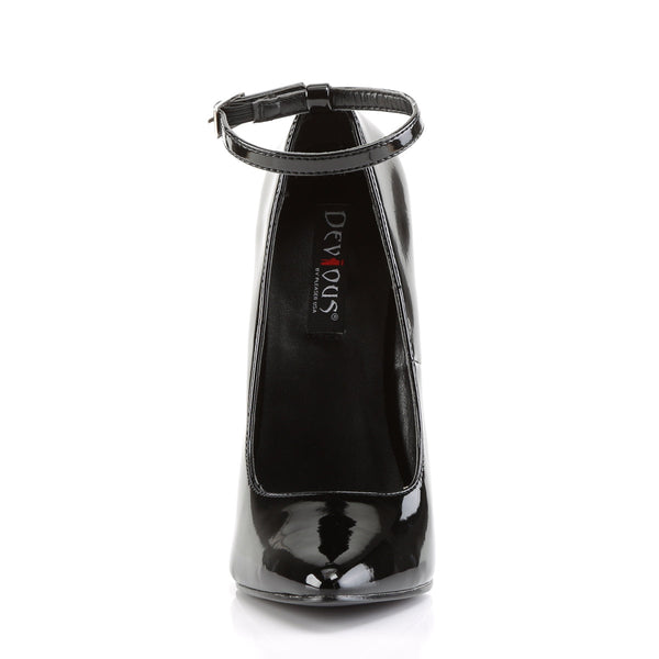 DAGGER-12 Pumps Lack Schwarz von Devious – Ansicht 2