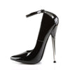 DAGGER-12 Pumps Lack Schwarz von Devious – Ansicht 3