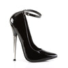 DAGGER-12 Pumps Lack Schwarz von Devious – Ansicht 5