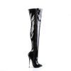 DAGGER-3000 Overknee Stiefel Schwarz von Devious – Ansicht 5