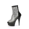 DELIGHT-1009 Plateaustiefelette Netz Schwarz von Pleaser – Ansicht 3
