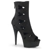 DELIGHT-1014 Plateau Stiefeletten schwarz | Pleaser