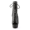 DELIGHT-1016 Plateau Stiefeletten Schwarz von Pleaser – Ansicht 2