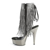 DELIGHT-1017RSF Plateau Stiefeletten Schwarz von Pleaser – Ansicht 3