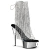 DELIGHT-1017RSF Plateau Stiefeletten Transparent von Pleaser