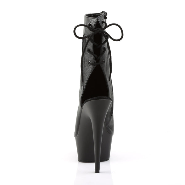 DELIGHT-1018 Plateau Stiefeletten Schwarz von Pleaser – Ansicht 4
