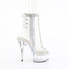 DELIGHT-1018C-2RS - Plateau Stiefeletten - Transparent mit Strass von Pleaser – Ansicht 5