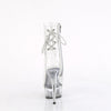 DELIGHT-1018C - Plateau High Heel Peeptoe Stiefeletten - Transparent von Pleaser – Ansicht 4