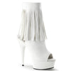 DELIGHT-1019 Plateau Stiefeletten Weiß von Pleaser