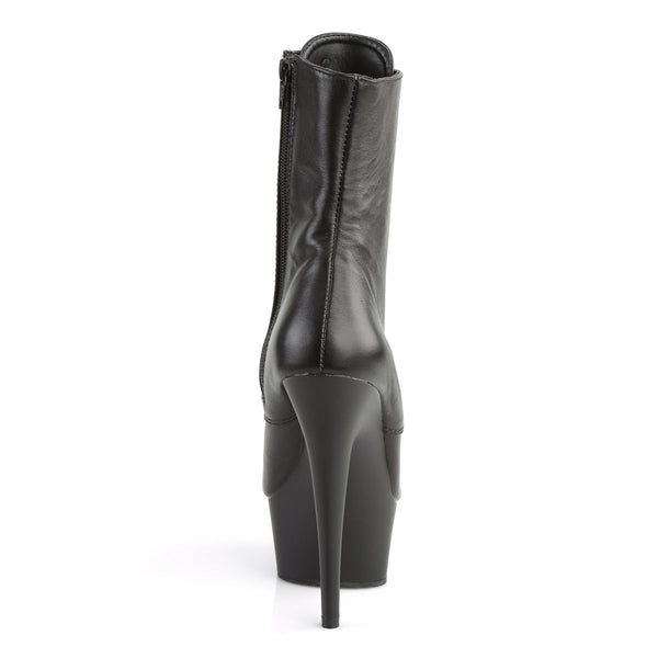 DELIGHT-1020 Plateau Stiefeletten Leder Schwarz von Pleaser – Ansicht 4