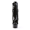 DELIGHT-1020 Plateau Stiefeletten Lack Schwarz von Pleaser – Ansicht 2