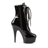 DELIGHT-1020 Plateau Stiefeletten Lack Schwarz von Pleaser – Ansicht 5