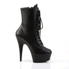 DELIGHT-1020 Plateau Stiefeletten Matt Schwarz von Pleaser