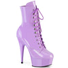 DELIGHT-1020 Plateau Stiefeletten Lila Lack von Pleaser