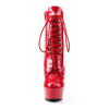 DELIGHT-1020 Plateaustiefelette Rot von Pleaser – Ansicht 2