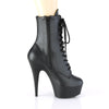 DELIGHT-1020PK Plateau Stiefeletten - Matt Schwarz von Pleaser – Ansicht 5