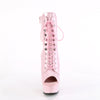 DELIGHT-1021 - Plateau Stiefeletten - Rosa Lack von Pleaser – Ansicht 2