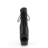 DELIGHT-1021 - Plateau Peeptoe Stiefeletten - Schwarz Matt von Pleaser – Ansicht 2