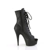 DELIGHT-1021 - Plateau Peeptoe Stiefeletten - Schwarz Matt von Pleaser – Ansicht 5