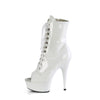 DELIGHT-1021 - Plateau Stiefeletten - Weiss Lack von Pleaser – Ansicht 3
