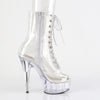 DELIGHT-1021C - Plateau Peeptoe Stiefeletten - Transparent von Pleaser – Ansicht 5