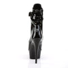 DELIGHT-1033 Plateau Stiefeletten Lack Schwarz von Pleaser – Ansicht 4