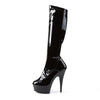 DELIGHT-2000 Plateau Stiefel von Schwarz | Pleaser – Ansicht 3