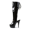 DELIGHT-2018 Plateau Stiefel Schwarz Lack von Pleaser – Ansicht 3
