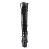 DELIGHT-2023 Plateau Stiefel Schwarz Matt von Pleaser – Ansicht 2
