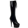 DELIGHT-2023 Plateau Stiefel Schwarz von Pleaser