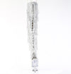 DELIGHT-3017HG-RSF Plateau Overknee Stiefel mit Strasssteinen - Silber von Pleaser – Ansicht 4