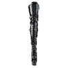 DELIGHT-3028 Plateau Overknee Stiefel Schwarz Lack von Pleaser – Ansicht 2