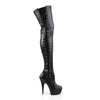 DELIGHT-3050 Plateau Overknee Stiefel Matt von Pleaser – Ansicht 5