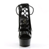 DELIGHT-600-20 Plateau Stiefeletten Lack Schwarz von Pleaser – Ansicht 2