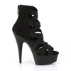 DELIGHT-600-24 Plateau Sandaletten Schwarz Matt von Pleaser – Ansicht 5