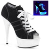 DELIGHT-600SK-01 Plateau Stiefeletten - Schwarz von Pleaser