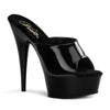 DELIGHT-601 Plateau Pantoletten Schwarz von Pleaser