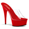 DELIGHT-601 Sandalette Plateauschuhe Rot von Pleaser