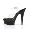 DELIGHT-608 Plateau Sandaletten Schwarz von Pleaser – Ansicht 3