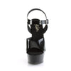 DELIGHT-608N Plateau Sandaletten Schwarz von Pleaser – Ansicht 2