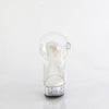 DELIGHT-608VL Plateau Sandaletten Transparent von Pleaser – Ansicht 2