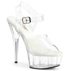 DELIGHT-608VL Plateau Sandaletten Transparent von Pleaser